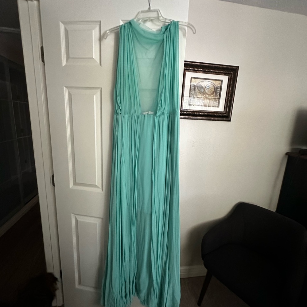 Anthropologie Forever That Girl Bare Shine Maxi Dress